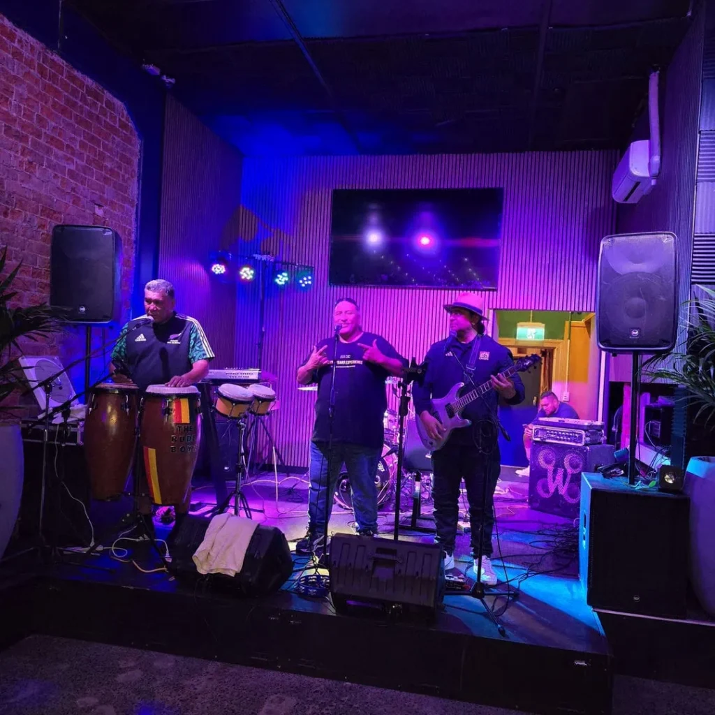 Common Room band performing on stage
