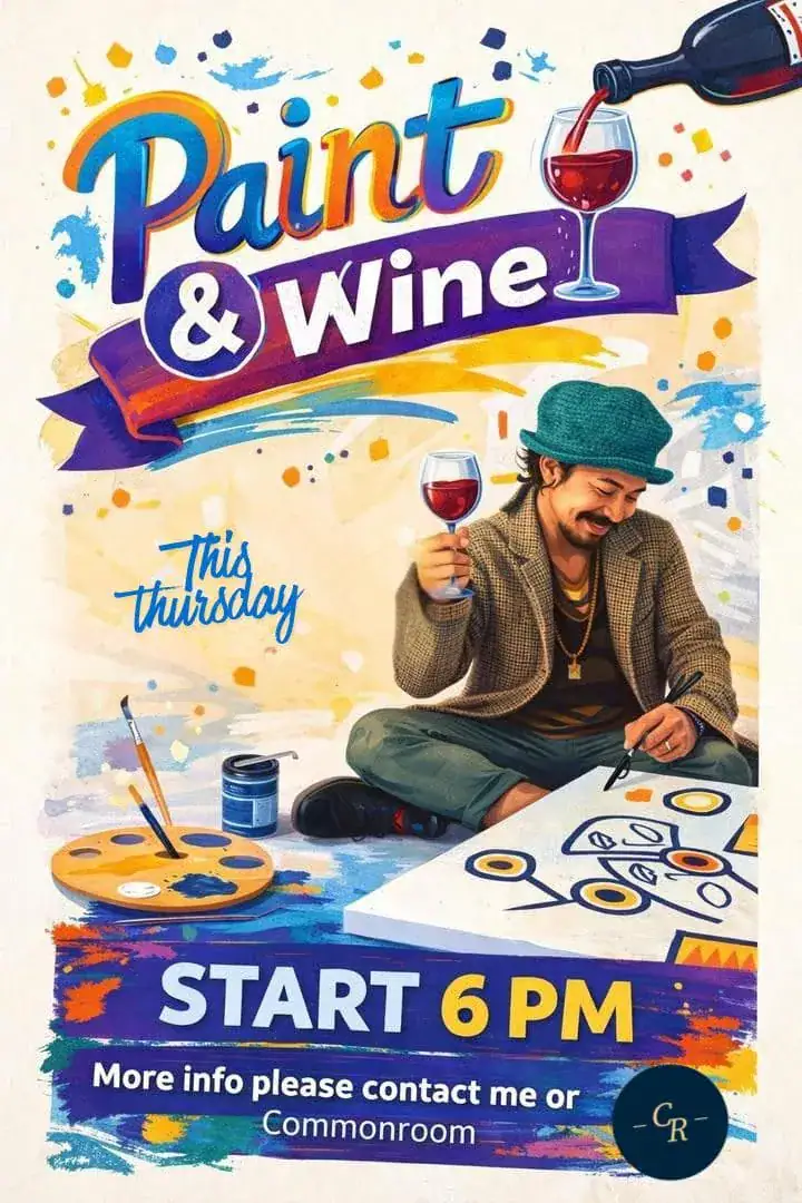 Paint and wine